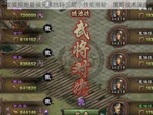 交易攻城掠地夏侯兄弟独特三层小技能揭秘：策略战术深度解析