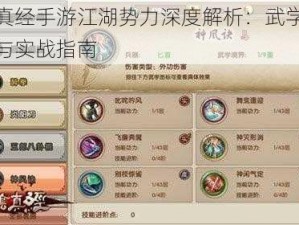 九阴真经手游江湖势力深度解析：武学套路探秘与实战指南