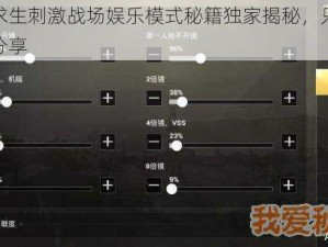 绝地求生刺激战场娱乐模式秘籍独家揭秘，只为你一人分享