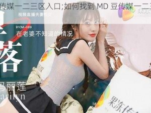 MD豆传媒一二三区入口;如何找到 MD 豆传媒一二三区的入口？