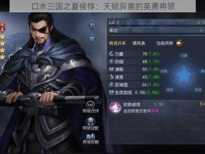 口水三国之夏侯惇：天赋异禀的英勇将领