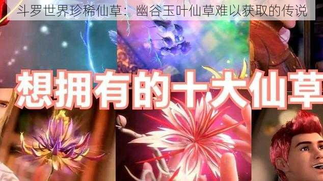 斗罗世界珍稀仙草：幽谷玉叶仙草难以获取的传说