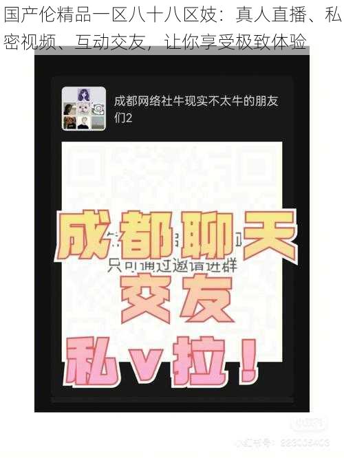 国产伦精品一区八十八区妓：真人直播、私密视频、互动交友，让你享受极致体验