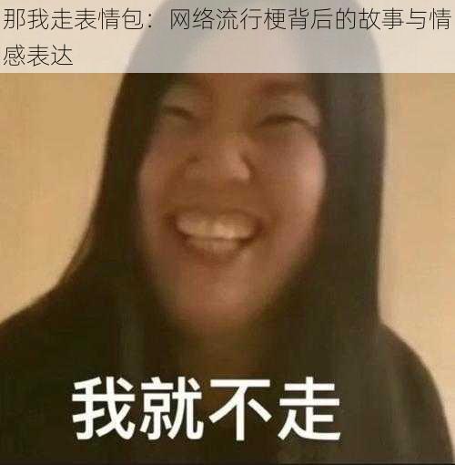 那我走表情包：网络流行梗背后的故事与情感表达