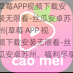 草莓APP视频下载安装无限看-丝瓜安卓苏州(草莓 APP 视频下载安装无限看-丝瓜安卓苏州，福利尽享)