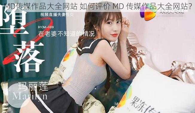 MD传媒作品大全网站 如何评价 MD 传媒作品大全网站？