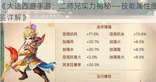 《大话西游手游：二师兄实力揭秘——技能属性图鉴详解》