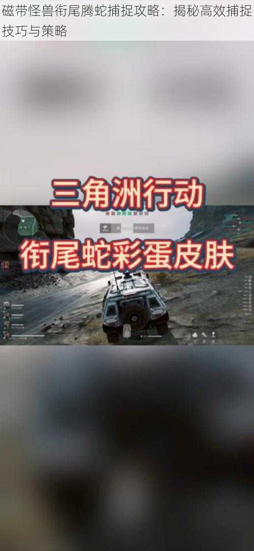 磁带怪兽衔尾腾蛇捕捉攻略：揭秘高效捕捉技巧与策略