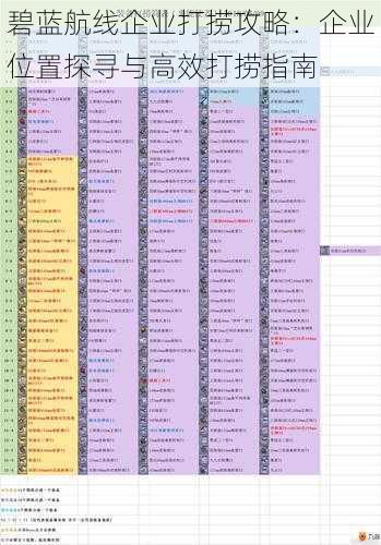 碧蓝航线企业打捞攻略：企业位置探寻与高效打捞指南