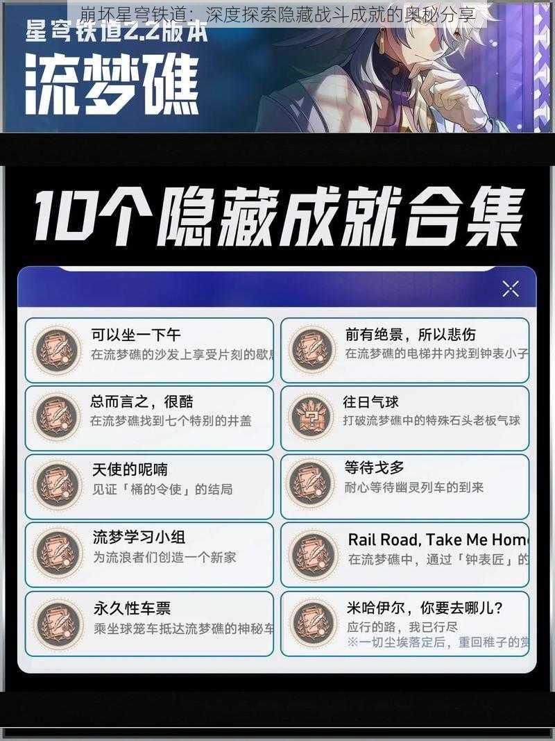 崩坏星穹铁道：深度探索隐藏战斗成就的奥秘分享