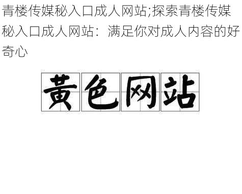 青楼传媒秘入口成人网站;探索青楼传媒秘入口成人网站：满足你对成人内容的好奇心