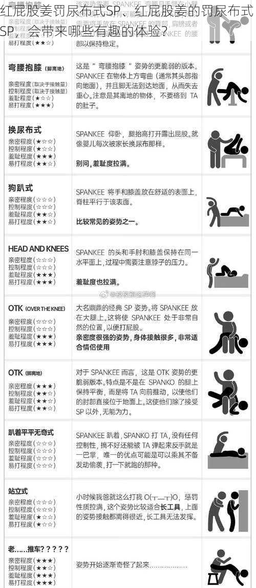 红屁股姜罚尿布式SP、红屁股姜的罚尿布式 SP，会带来哪些有趣的体验？