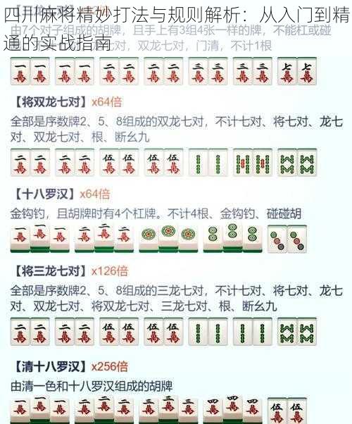 四川麻将精妙打法与规则解析：从入门到精通的实战指南