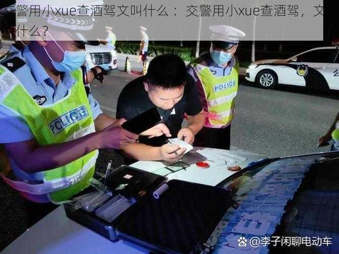 交警用小xue查酒驾文叫什么 ：交警用小xue查酒驾，文名叫什么？