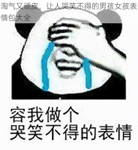 淘气又顽皮，让人哭笑不得的男孩女孩表情包大全