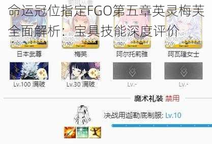 命运冠位指定FGO第五章英灵梅芙全面解析：宝具技能深度评价