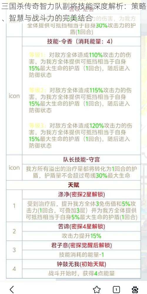 三国杀传奇智力队副将技能深度解析：策略、智慧与战斗力的完美结合