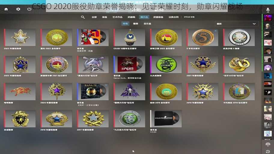 CSGO 2020服役勋章荣誉揭晓：见证荣耀时刻，勋章闪耀战场