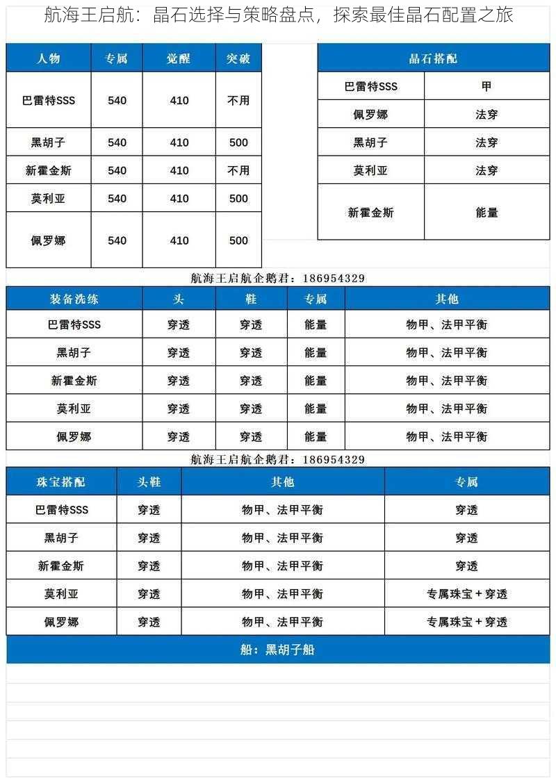 航海王启航：晶石选择与策略盘点，探索最佳晶石配置之旅