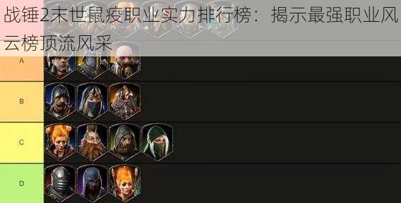 战锤2末世鼠疫职业实力排行榜：揭示最强职业风云榜顶流风采