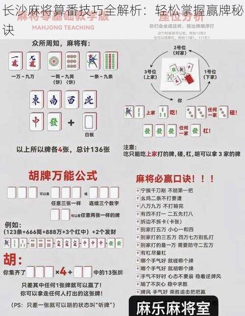 长沙麻将算番技巧全解析：轻松掌握赢牌秘诀